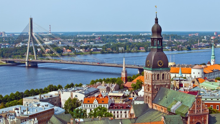 Panoramic View over Riga