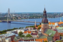 Panoramic View over Riga